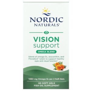 Nordic Naturals Suporte à Visão Mistura de Ômega 60 Cápsulas Softgel