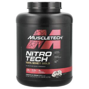 MuscleTech Nitro-Tech™ 100% Whey Gold Cookies e Creme 227 kg (5 lb)