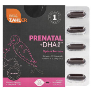 Zahler Pré-natal + DHA 300 120 Cápsulas Softgel