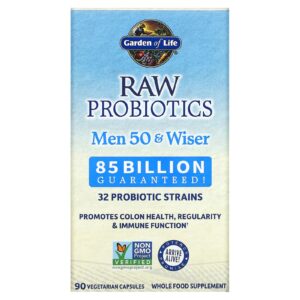 Garden of Life RAW Probiotics Men 50 & Wiser 90 Cápsulas Vegetarianas