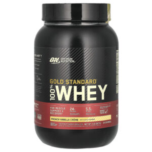 Optimum Nutrition Gold Standard 100% Whey Creme de Baunilha Francesa 907 g (2 lb)