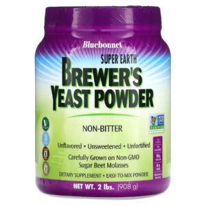 Bluebonnet Nutrition Levedura de Cerveja Super Earth Sem Sabor 2 lb (908 g)