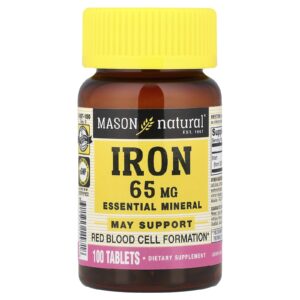 Mason Natural Ferro 65 mg 100 Comprimidos