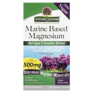 Natures Answer Magnésio Marinho 90 Cápsulas Vegetarianas