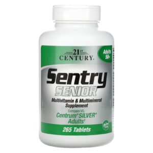 21st Century Sentry Senior Suplemento Multivitamínico e Multimineral Adultos Acima de 50 Anos de Idade 265 Comprimidos