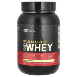 Optimum Nutrition Gold Standard 100% Whey Sorvete de Baunilha 907 g (2 lb)