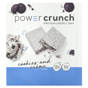BNRG Power Crunch Barras Energéticas de Proteína Biscoitos e Creme 12 Barras 40 g (14 oz) Cada