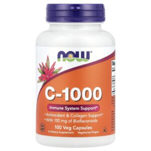 NOW Foods C-1000 100 Cápsulas Vegetais