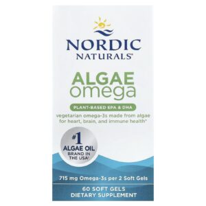 Nordic Naturals Algae Omega 60 Cápsulas Softgel (3575 mg por Cápsula Softgel)