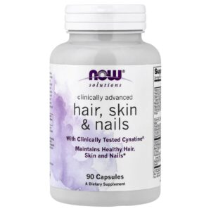 NOW Foods Solutions Clinically Advanced Fórmula para Cabelos Pele e Unhas 90 Cápsulas