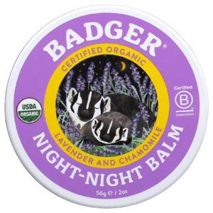 Badger Orgânico Bálsamo Noturno Lavanda e Camomila 56 g (2 oz)