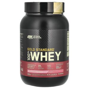 Optimum Nutrition Gold Standard 100% Whey Morango Delicioso 907 g (2 lb)