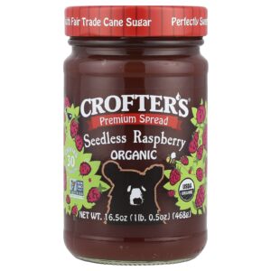 Crofters Organic Creme Premium Orgânico Framboesa sem Sementes 468 g (165 oz)