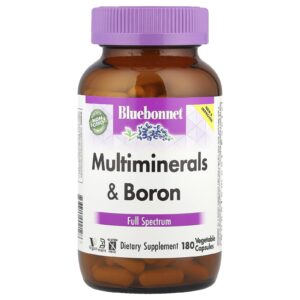 Bluebonnet Nutrition Multiminerais e Boro 180 Cápsulas Vegetais