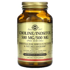 Solgar Colina/Inositol 100 Cápsulas Vegetais