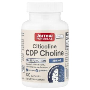 Jarrow Formulas Citicolina Colina CDP 250 mg 120 Cápsulas