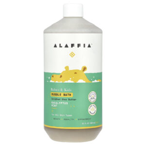 Alaffia Bubble Bath Bebês e Crianças Eucalipto e Menta 946 ml (32 fl oz)