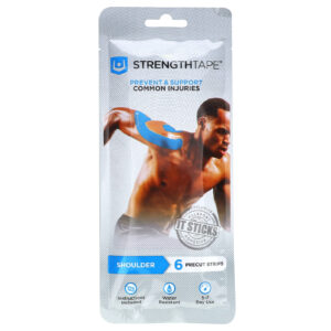 Strengthtape Kit de Fita Kinesiology Ombro 6 Tiras Pré-cortadas
