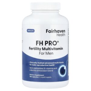 Fairhaven Health FH Pro® para Homens Multivitamínico para Fertilidade 180 Cápsulas