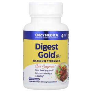 Enzymedica Digest Gold® com ATPro® Força Máxima 90 Cápsulas