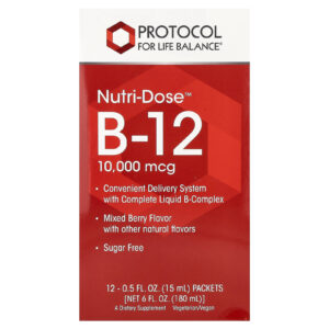 Protocol for Life Balance Nutri-Dose™ B-12 Frutos Silvestres Mistos 12 Embalagens 15 ml (05 fl oz) Cada