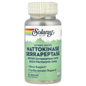 Solaray Nattokinase Serrapeptase 30 Cápsulas Vegetarianas