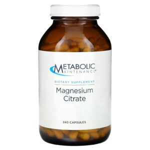 Metabolic Maintenance Citrato de Magnésio 250 Cápsulas
