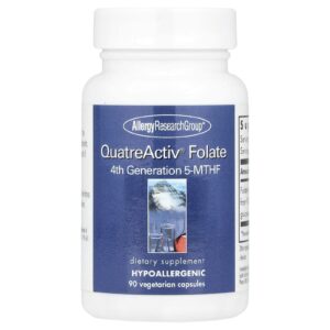 Allergy Research Group Folato QuatreActiv® 5-MTHF de 4ª Geração 90 Cápsulas Vegetarianas