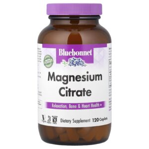Bluebonnet Nutrition Citrato de Magnésio 120 Cápsulas (200 mg por Cápsula)