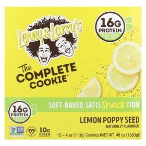 Lenny & Larrys The Complete Cookie® Lemon e Semente de Papoula 12 Cookies 113 g (4 oz) Cada
