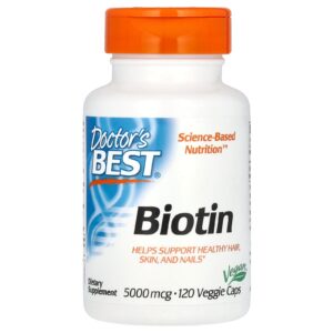 Doctors Best Biotina 5.000 mcg 120 Cápsulas Vegetais