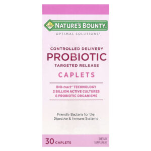 Natures Bounty Optimal Solutions® Probiótico Entrega Controlada 30 Cápsulas