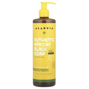 Alaffia Sabonete Negro Africano Autêntico Eucalipto e Melaleuca 473 ml (16 fl oz)