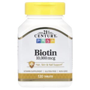 21st Century Biotina 10.000 mcg 120 Comprimidos