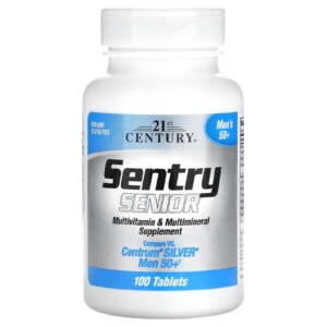 21st Century Sentry Senior Suplemento Multivitamínico e Multimineral Homens Acima de 50 Anos de Idade 100 Comprimidos