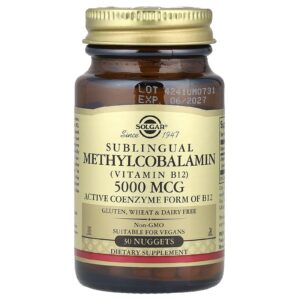 Solgar Mecobalamina Sublingual (Vitamina B12) 5.000 mcg 30 Unidades