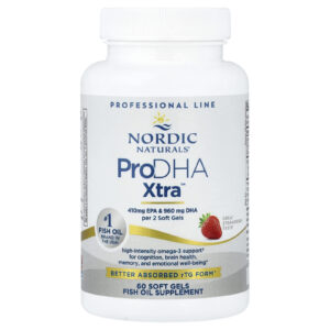 Nordic Naturals ProDHA Xtra™ Morango 60 Cápsulas Softgel
