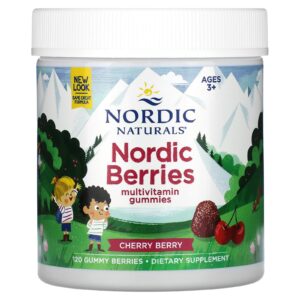 Nordic Naturals Gomas multivitamínicas de Frutos Silvestres Nórdicos Idades 3+ Frutos Silvestres 120 Gomas de Frutos Silvestres
