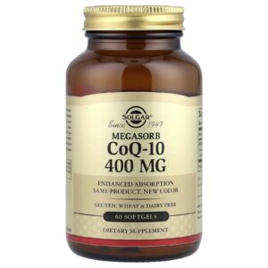 Solgar Megasorb CoQ-10 400 mg 60 Cápsulas Softgel