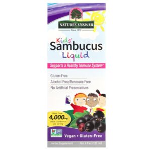 Natures Answer Fórmula de Sambucus para Crianças 4.000 mg 120 ml (4 fl oz)