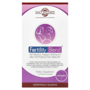 Daily Wellness Company Mistura de Fertilidade para Mulheres 90 Cápsulas Vegetais