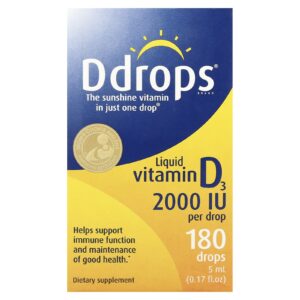 Ddrops Vitamina D3 Líquida 2.000 UI 5 ml (017 fl oz)