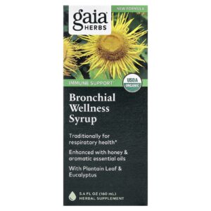 Gaia Herbs Xarope de Bem-Estar Brônquico 160 ml (54 fl oz)