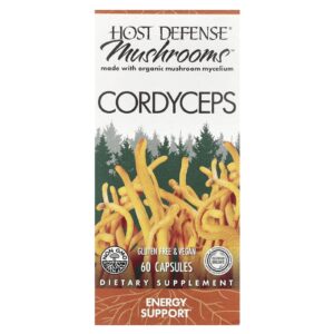 Host Defense Mushrooms™ Cordyceps 60 Cápsulas (05 g por Cápsula)