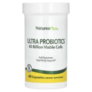 NaturesPlus Ultra Probiotics 40 Bilhões 60 Cápsulas