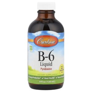 Carlson B-6 Liquid Limonada Natural com Frutos Silvestres 120 ml (4 fl oz)
