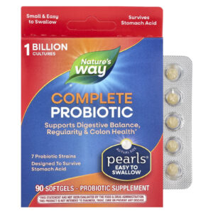 Natures Way Probiotic Pearls Complete 90 cápsulas em gel