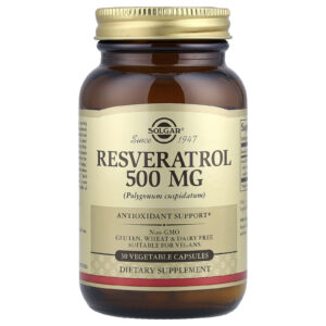 Solgar Resveratrol 500 mg 30 Cápsulas Vegetais