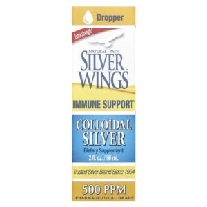 Natural Path Silver Wings Prata Coloidal 500 PPM 60 ml (2 fl oz)