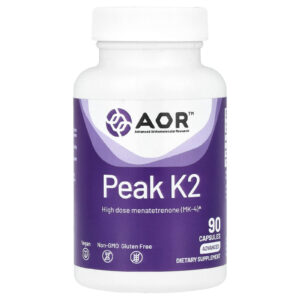Advanced Orthomolecular Research AOR Peak K2 90 Cápsulas Vegetais
